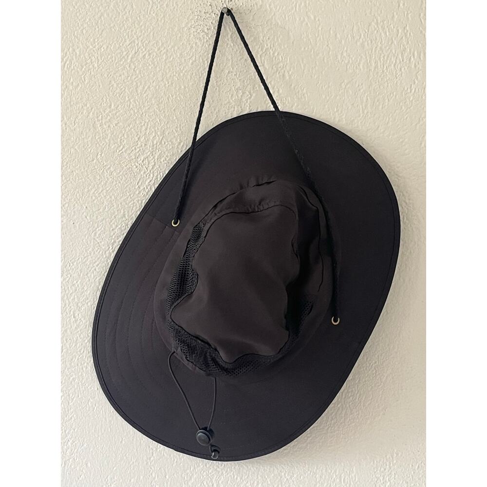 NWOT Outdoor Cap Black Bucket Wide Brim Cap Sun Outdoor Fishing Camp Beach Hat